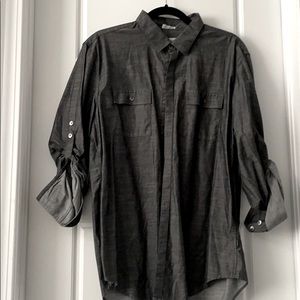 Calvin Klein Rolled Up Longsleeved Button Down